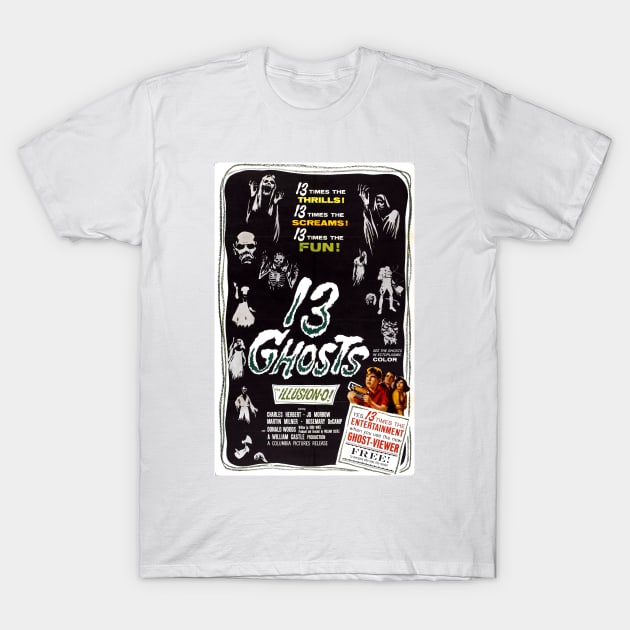 Vintage Horror Move Poster - 13 Ghosts T-Shirt by Starbase79